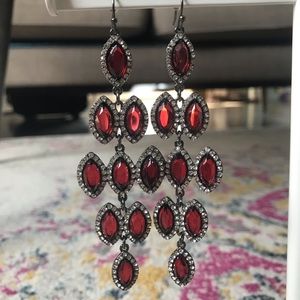 2/$20 🍍Long Sparkly Pink Statement Earrings